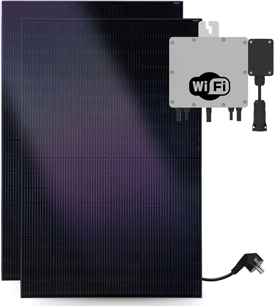 Balkonkraftwerk Komplettset 800 W – 2 × 400 W Module
