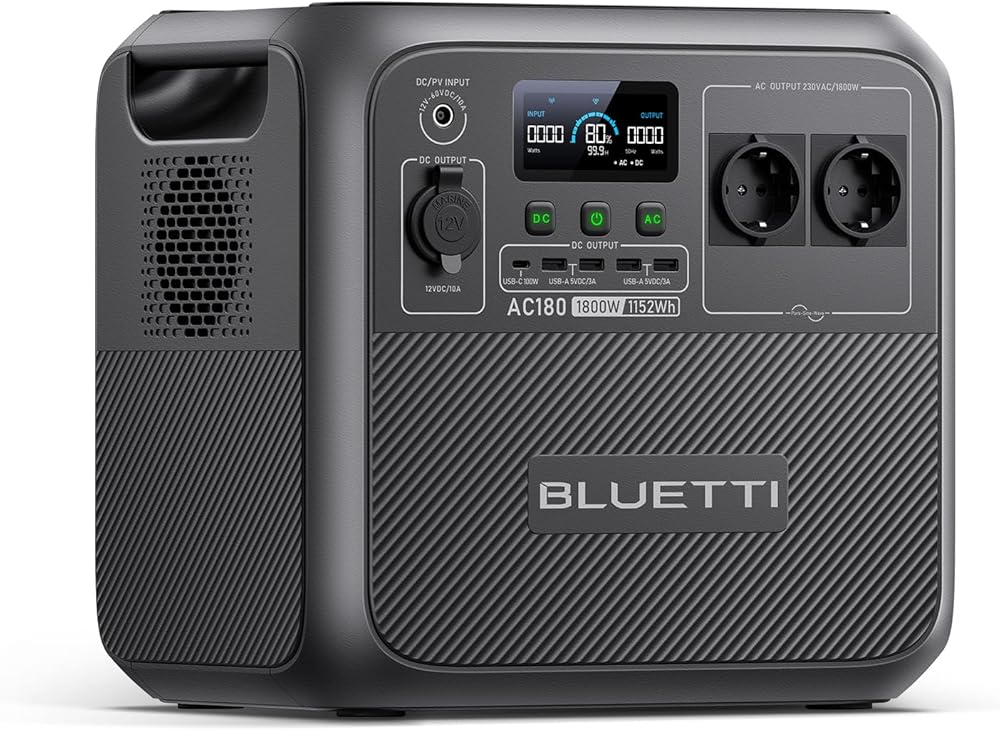 Bluetti AC180 Powerstation 1152 Wh