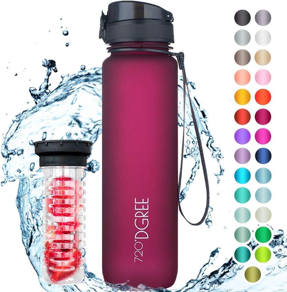 720°DGREE uberBottle softTouch Trinkflasche 650 ml, BPA-frei
