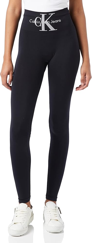 Calvin Klein Logo High Waist Legging, Damen