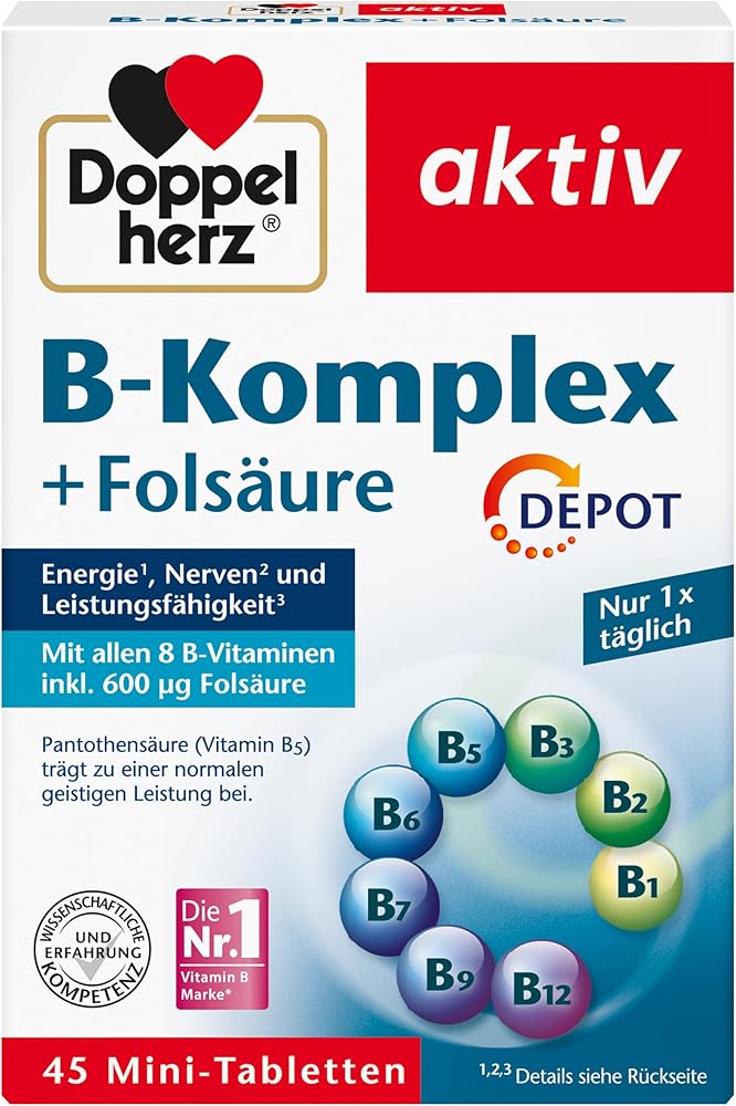 Doppelherz B-Komplex Depot mit Folsäure, 45 Tabletten