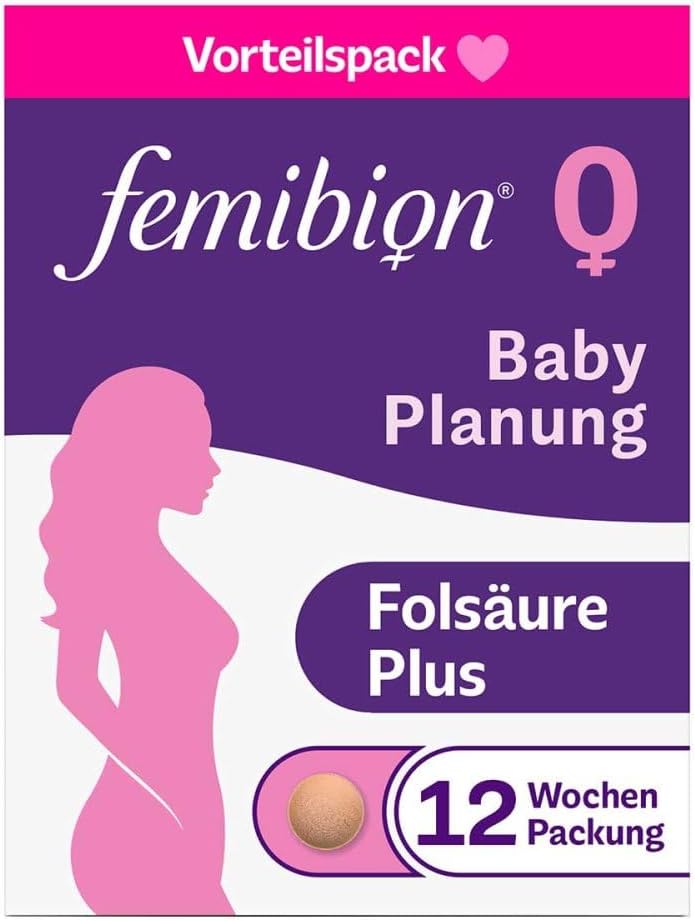 Femibion 0 BabyPlanung, mit Folsäure und Metafolin, 84 Tabletten