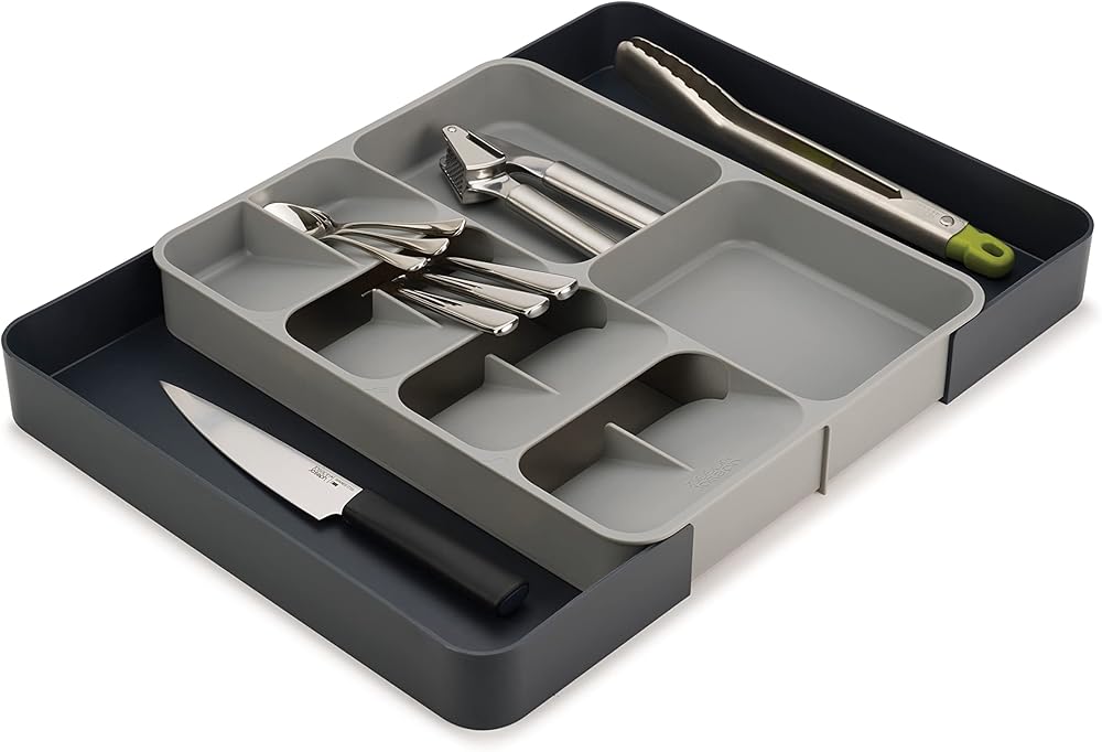 Joseph Joseph DrawerStore Expandable Schubladen-Organizer, erweiterbar, Grau