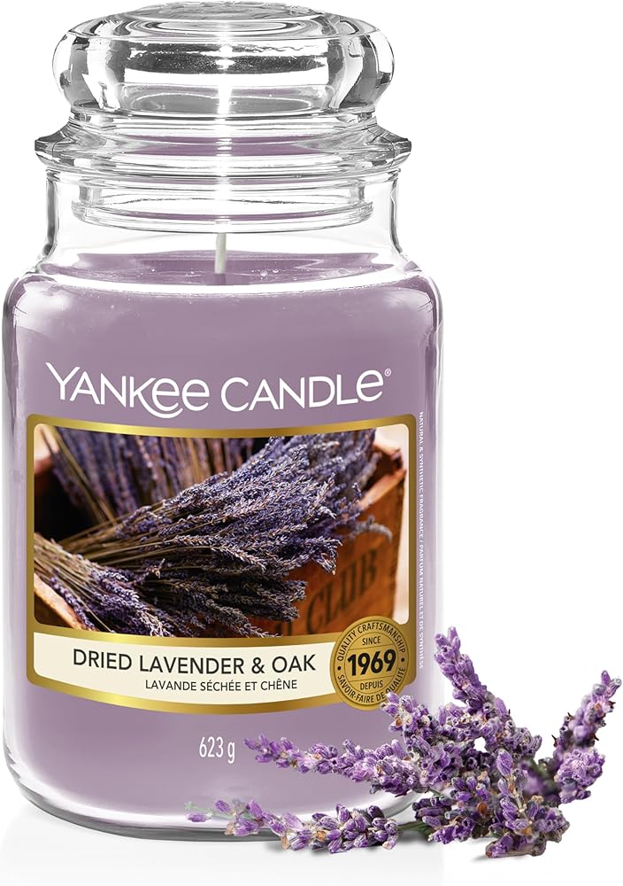 Yankee Candle Dried Lavender & Oak, Large Jar 623 g