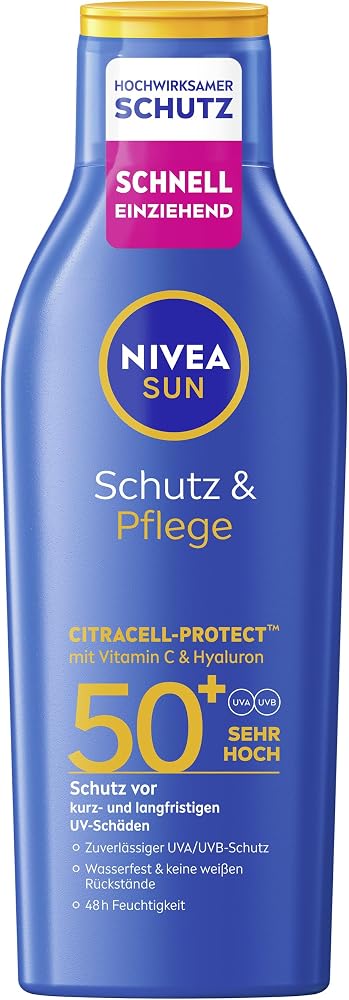 NIVEA Sun Schutz & Pflege Sonnenlotion LSF 50+