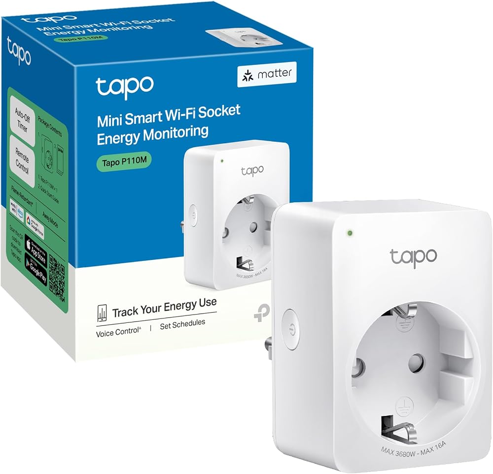 TP-Link Tapo P110M Matter WLAN-Steckdose mit Verbrauchsmessung